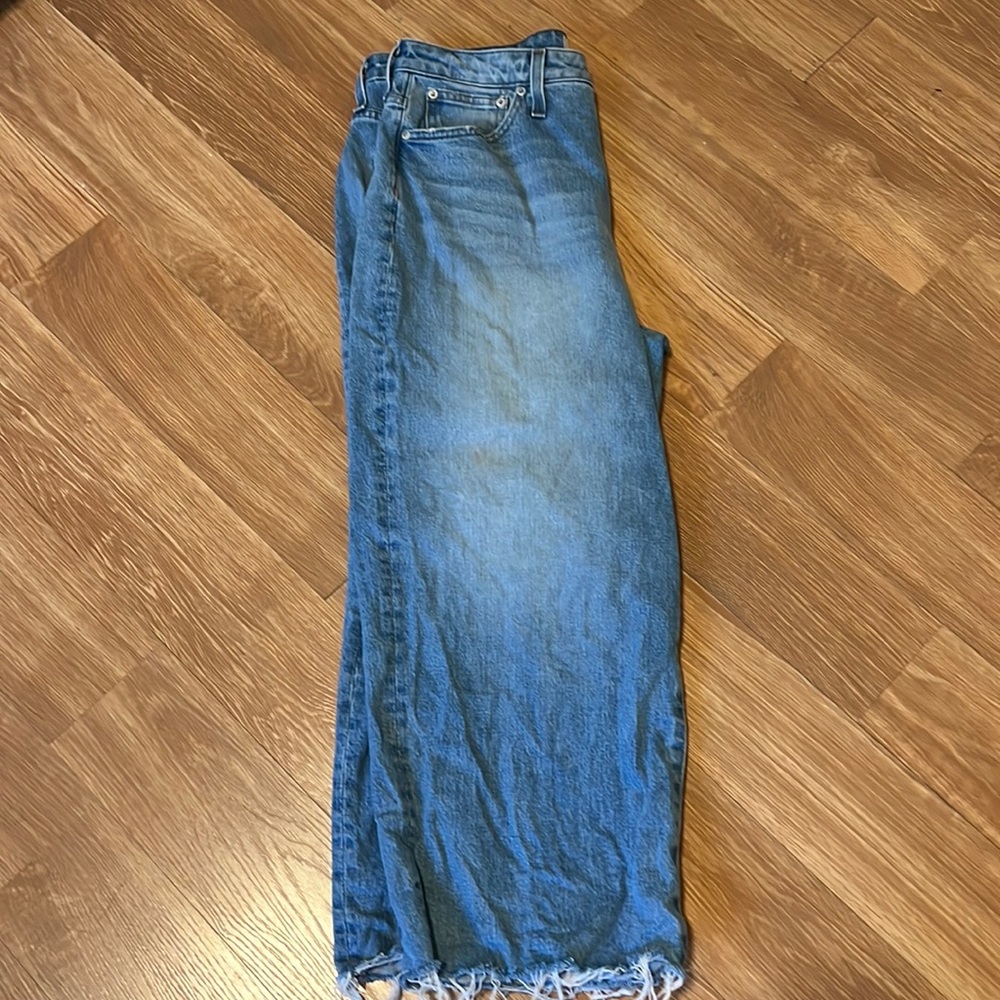 Madewell Jeans Perfect Vintage Curvy Wide-leg Crop 31P Ladies